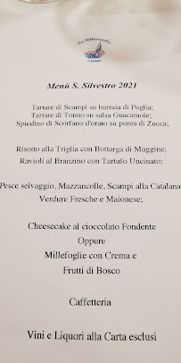 Menu du Ristorante La Barcarola à Livorno