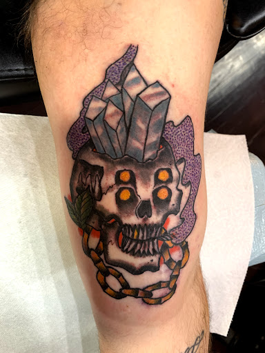 Explore mirror tattoo ideas, creative tattoo ideas in Kansas City, available at Golden Stag Tattoo and Gallery