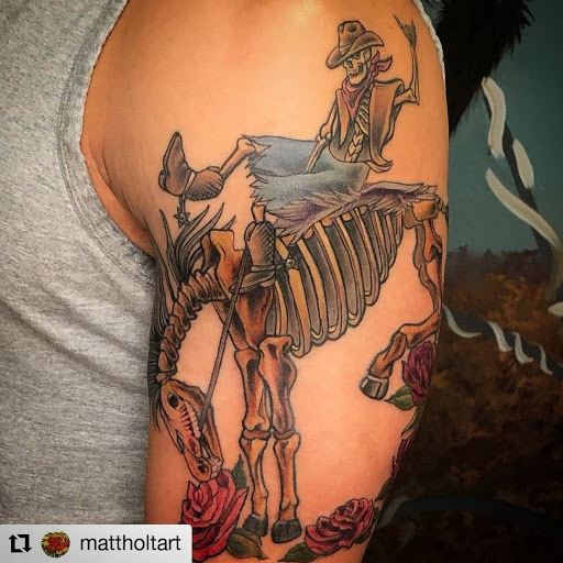 Explore hunter hunter tattoo ideas, creative tattoo ideas in Rochester, available at Sacred Heart Studios