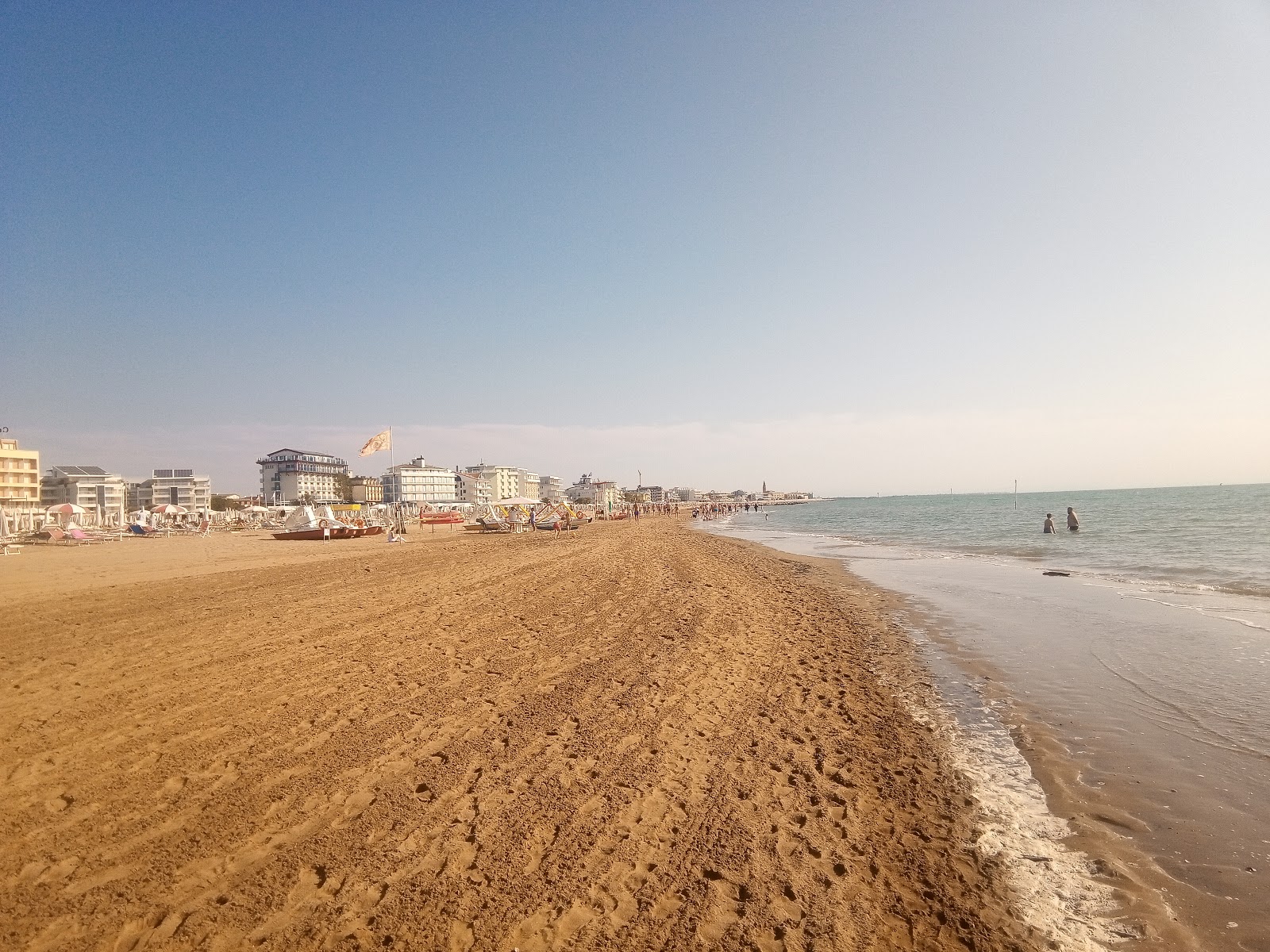 Photo of Caorle beach with long straight shore