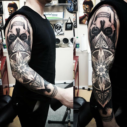 Explore hot female tattoo ideas, creative tattoo ideas in Anchorage, available at Ultra Violence Tattoo co.