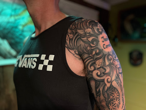 Explore finger hand tattoo ideas, creative tattoo ideas in Hudson, available at The Bohemian Social Club