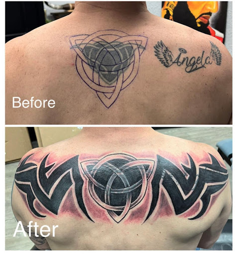 Explore music sleeve tattoo ideas, creative tattoo ideas in Southaven, available at Illusion Ink