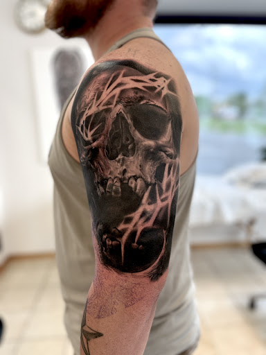 Explore yhwh tattoo ideas, creative tattoo ideas in Valparaiso, available at Early Bird Tattoo Company