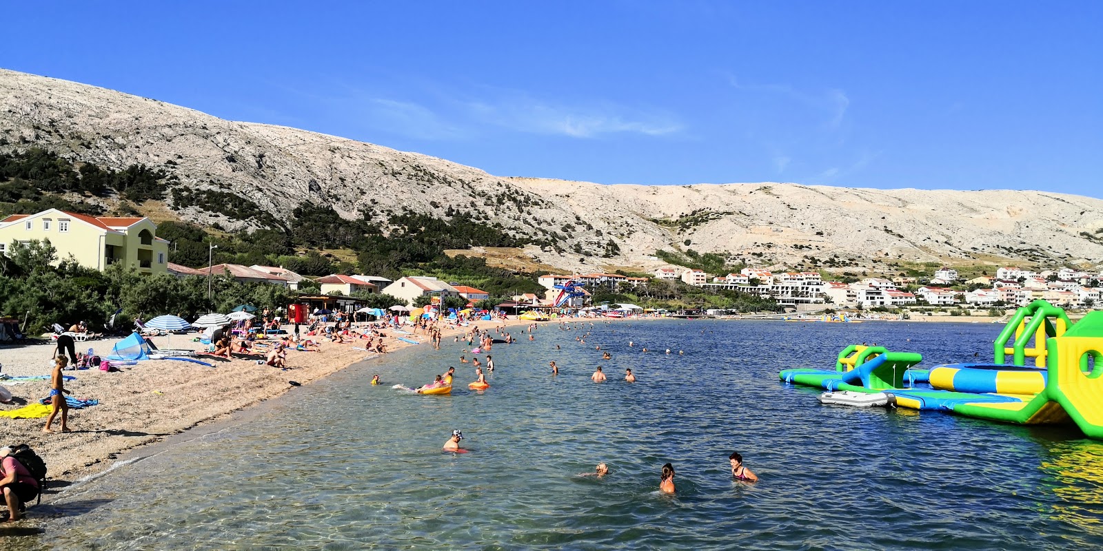 Photo of Pag main beach - popular place among relax connoisseurs