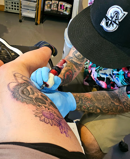 Explore cherubim tattoo ideas, creative tattoo ideas in Tacoma, available at Enlightened Eye Tattoo