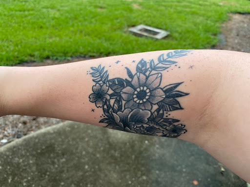 Explore men's words tattoo ideas, creative tattoo ideas in Hanceville, available at Dodge City Tattoo Company