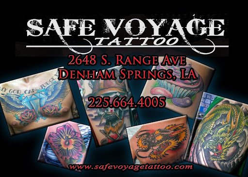 Tattoo Shop «Safe Voyage Tattoo», reviews and photos, 2648 S Range Ave, Denham Springs, LA 70726, USA