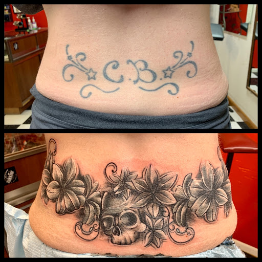 Explore tanjiro tattoo ideas, creative tattoo ideas in Louisville, available at Wizink Tattoos