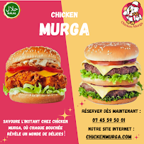 Menu du Chicken Murga/restaurant halal à Nice/spécialisés dans les plats de poulet frits/fast-food/chicken chicken/cheese naan/Burger à Nice