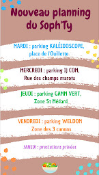 Photo n°1 de Food Truck : LE SOPH'TY à Longèves ()