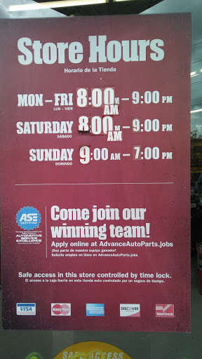 Auto Parts Store «Advance Auto Parts», reviews and photos, 4955 Cortez Rd W, Bradenton, FL 34210, USA