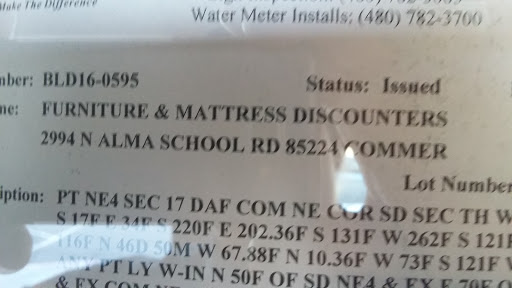 Furniture Store «Furniture & Mattress Discounters», reviews and photos, 2388 N Alma School Rd, Chandler, AZ 85224, USA