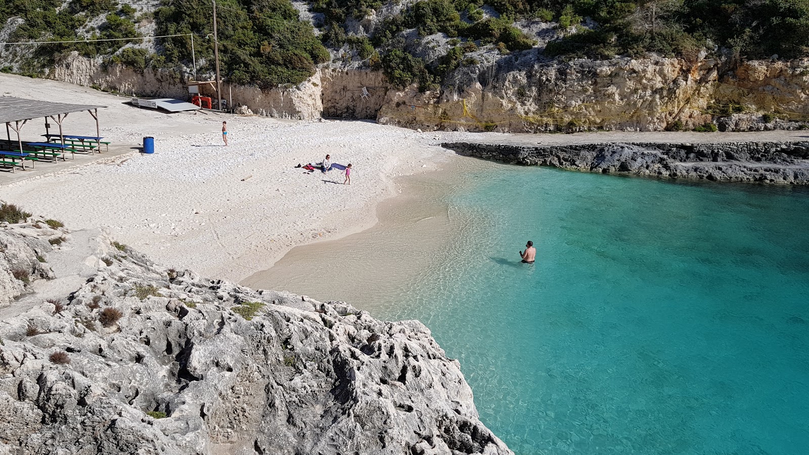 Photo of Porto Vromi Beach with turquoise pure water surface