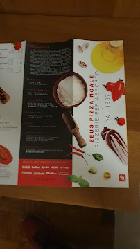 Zeus Pizza à Noale carte