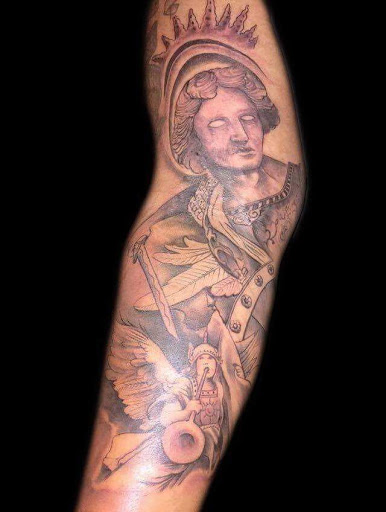 Explore tattoos ideas for men cross, creative tattoo ideas in Savannah, available at Tatlyfe Studios