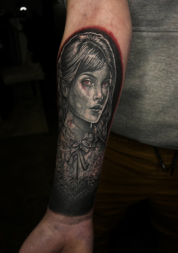 Explore kansas city chiefs tattoo ideas, creative tattoo ideas in Fairmont, available at Heretic Ink