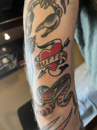 Explore church tattoo ideas, creative tattoo ideas in Brighton, available at Ghost in the Machine Tattoo