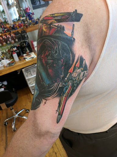 Explore japanese geisha tattoo ideas, creative tattoo ideas in Baldwinsville, available at Tymeless Tattoo