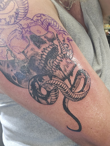 Explore semi truck tattoo ideas, creative tattoo ideas in Leesburg, available at Blank Slate Ink