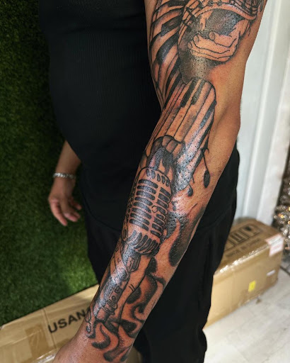 Explore chicago bears tattoo ideas, creative tattoo ideas in Cocoa, available at Rorschach Tattoo Shop and Piercing Studio