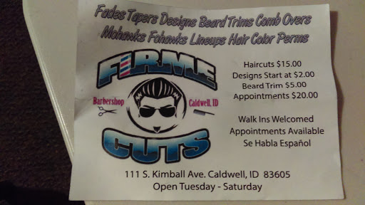 Barber Shop «Firme Cuts», reviews and photos, 105 S Kimball Ave, Caldwell, ID 83605, USA