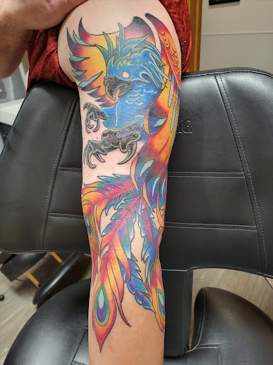 Explore 90's cartoon tattoo ideas, creative tattoo ideas in Waterloo, available at Friki Tiki Tattoo and Gallery