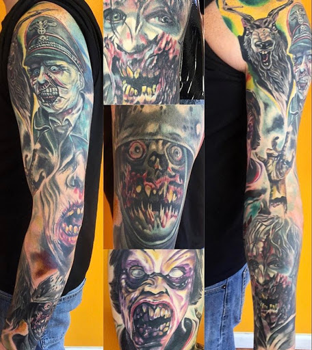 Explore cute bear tattoos ideas, creative tattoo ideas in High Ridge, available at Diablo Ink Tattoos