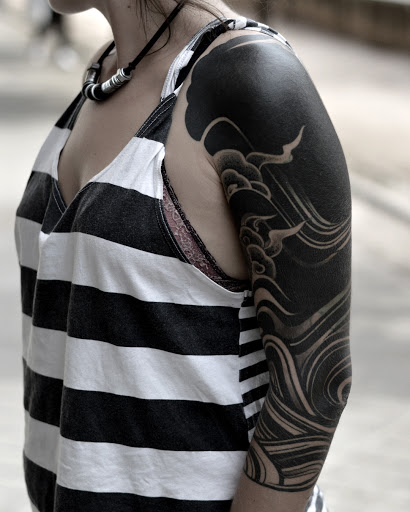 Black Kapala Tattoo