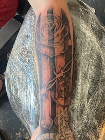 Explore hammer tattoo ideas, creative tattoo ideas in Roanoke, available at RailYard INK