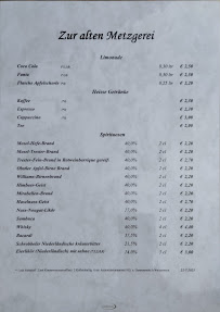 Carte du Zur alten Metzgerei à Alf