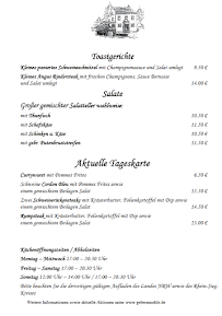 Menu / carte de Gebermühle - Restaurant zum Jabachtal à Lohmar