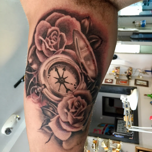 Explore male forearm tattoos ideas, creative tattoo ideas in Reno, available at Aces Tattoo