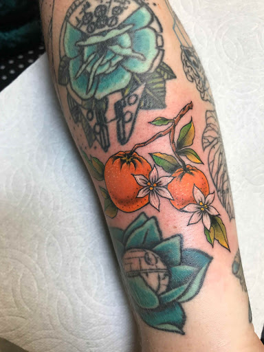 Explore snowboard tattoo ideas, creative tattoo ideas in Anaheim, available at Autumn Moon Tattoo