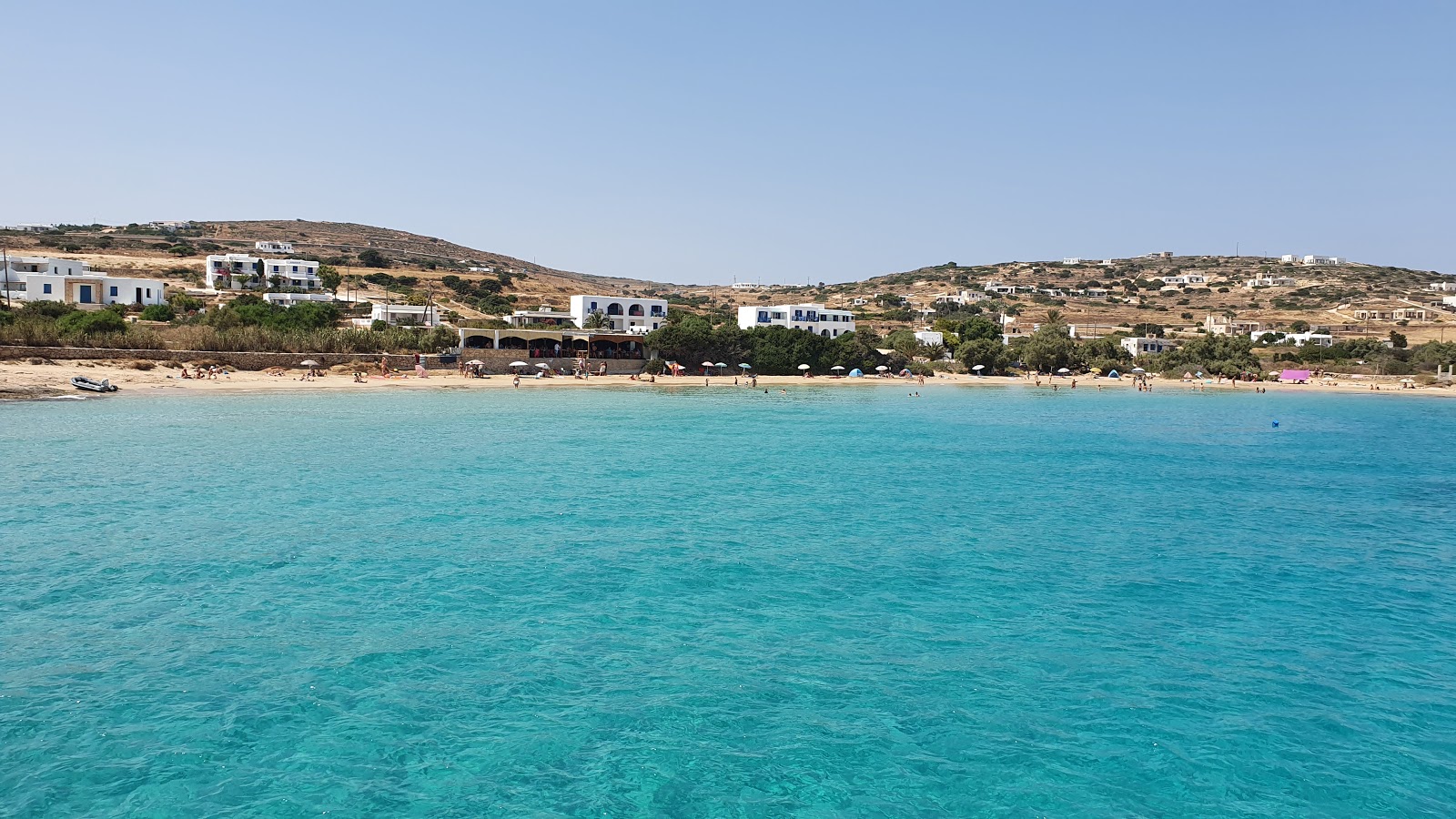 Photo of Fanos beach with turquoise pure water surface