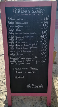 Le Beun'eze d'Oléron à Saint-Georges-d'Oléron menu