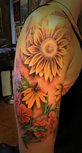 Explore yin yang couple tattoo ideas, creative tattoo ideas in Osage Beach, available at Rabbits Foot Tattoo Parlor