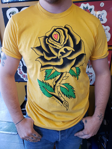 Explore shoulder tattoos ideas, creative tattoo ideas in Kansas City, available at Grimm Tattoo and Bert Grimm Museum