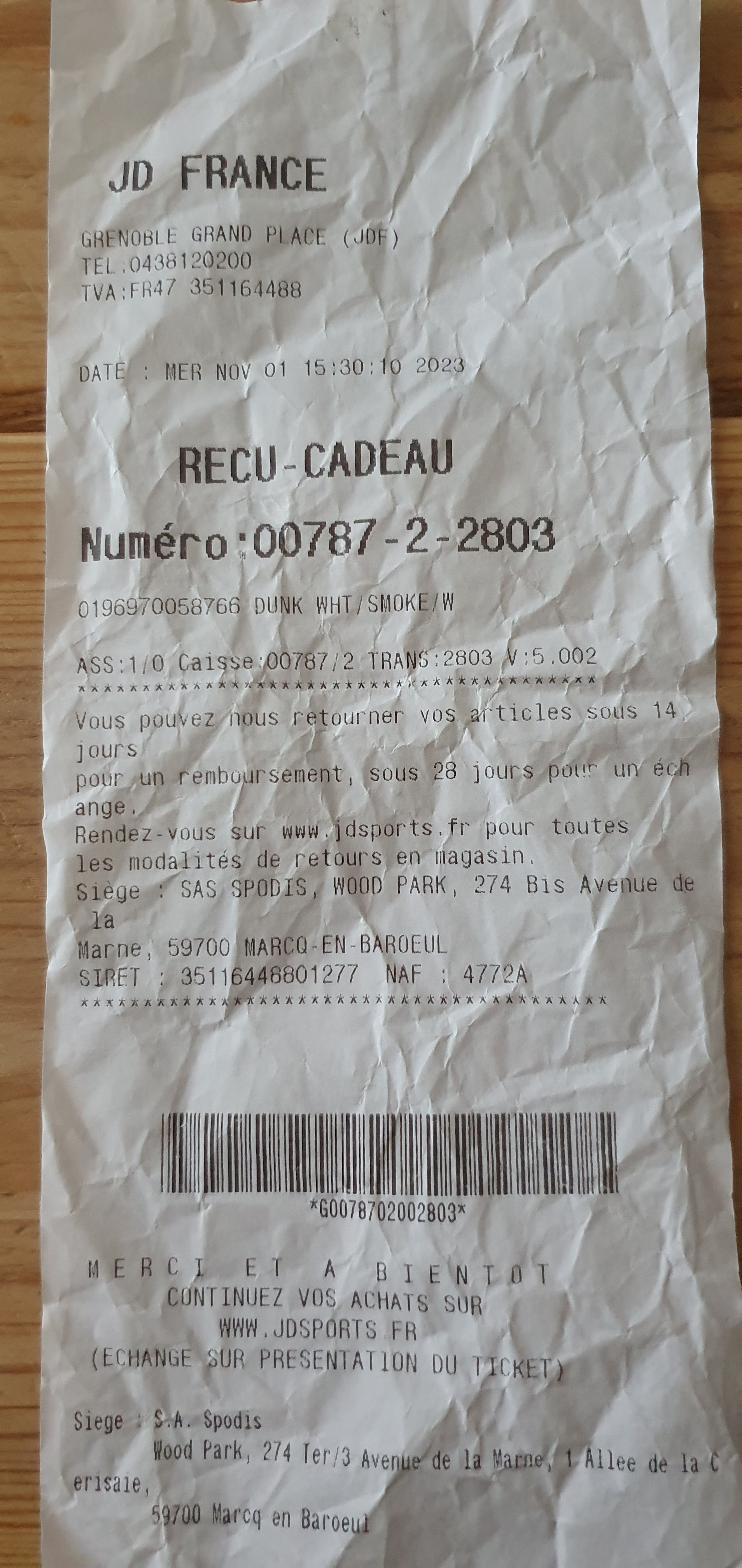 Photo n° 1 de l'avis de Jeremy.a fait le 10/11/2023 à 11:49