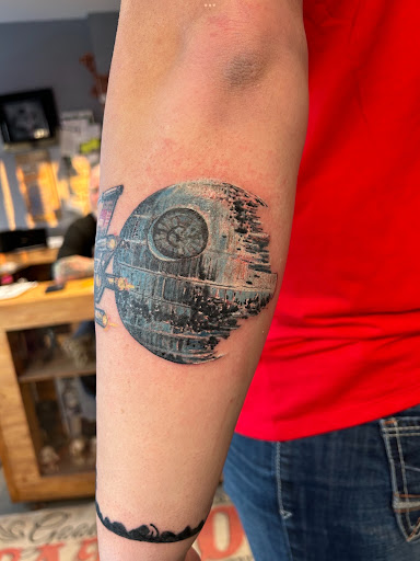 Explore small spooky tattoo ideas, creative tattoo ideas in Des Moines, available at Adrenaline Studios Tattoo