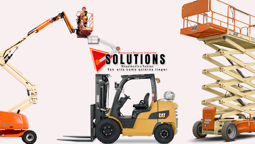 Solutions Maquinaria de elevación. Renta de Plataforma de Tijera, Boom Lift y Montacarga