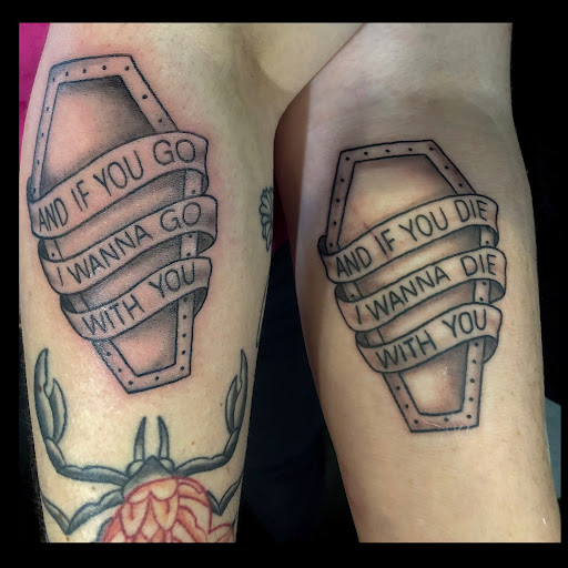 Explore thumb tattoo ideas, creative tattoo ideas in Copperas Cove, available at Black Moon Tattoo Company