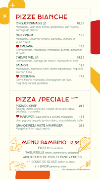 Carte du Bar Pizzeria Osteria Le Bellini à Toulouse