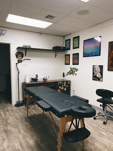 Explore raw tattoo ideas, creative tattoo ideas in Goddard, available at Squid Ink Tattoo Studio