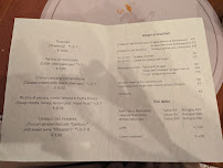 Carte du Osteria Quattro Venti à Siena