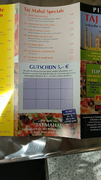 Pizzeria Pizzeria Taj Mahal à Hahnstätten (le menu)