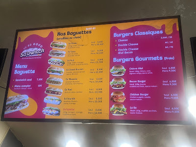 So’dwich & Burgers food Asnières à Asnières-sur-Seine