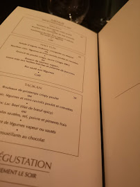 TaoKan à Paris menu