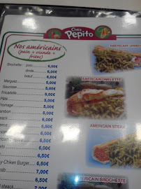 Chez Pepito à Béthune menu