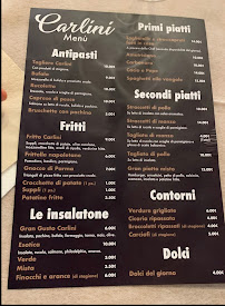 Menu / carte de Pizzeria Carlini à Latina